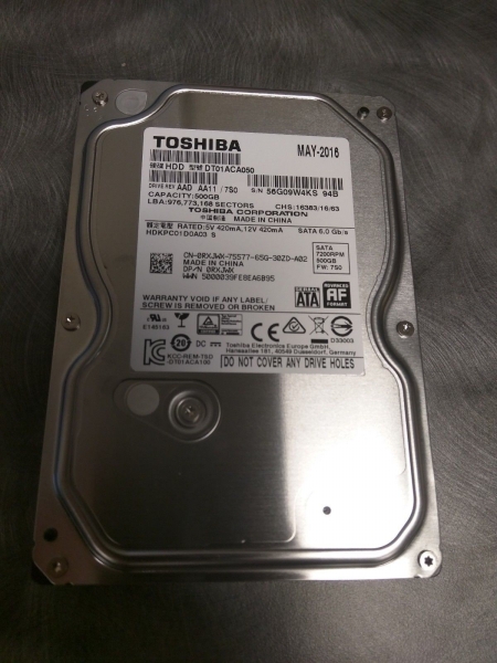 Ổ cứng Toshiba Internal 3.5 500Gb
