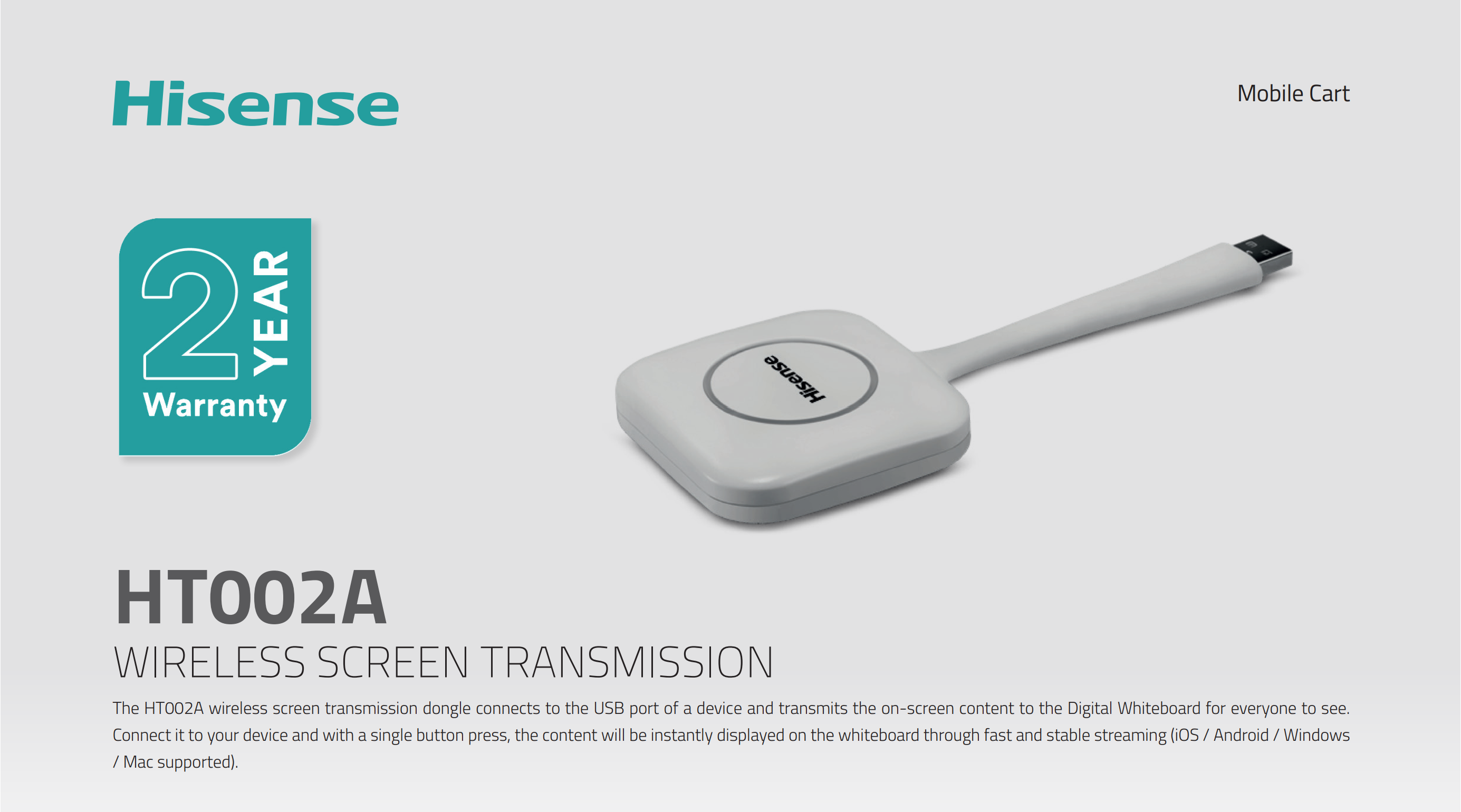 Hisense HT002A - Truyền màn hình không dây